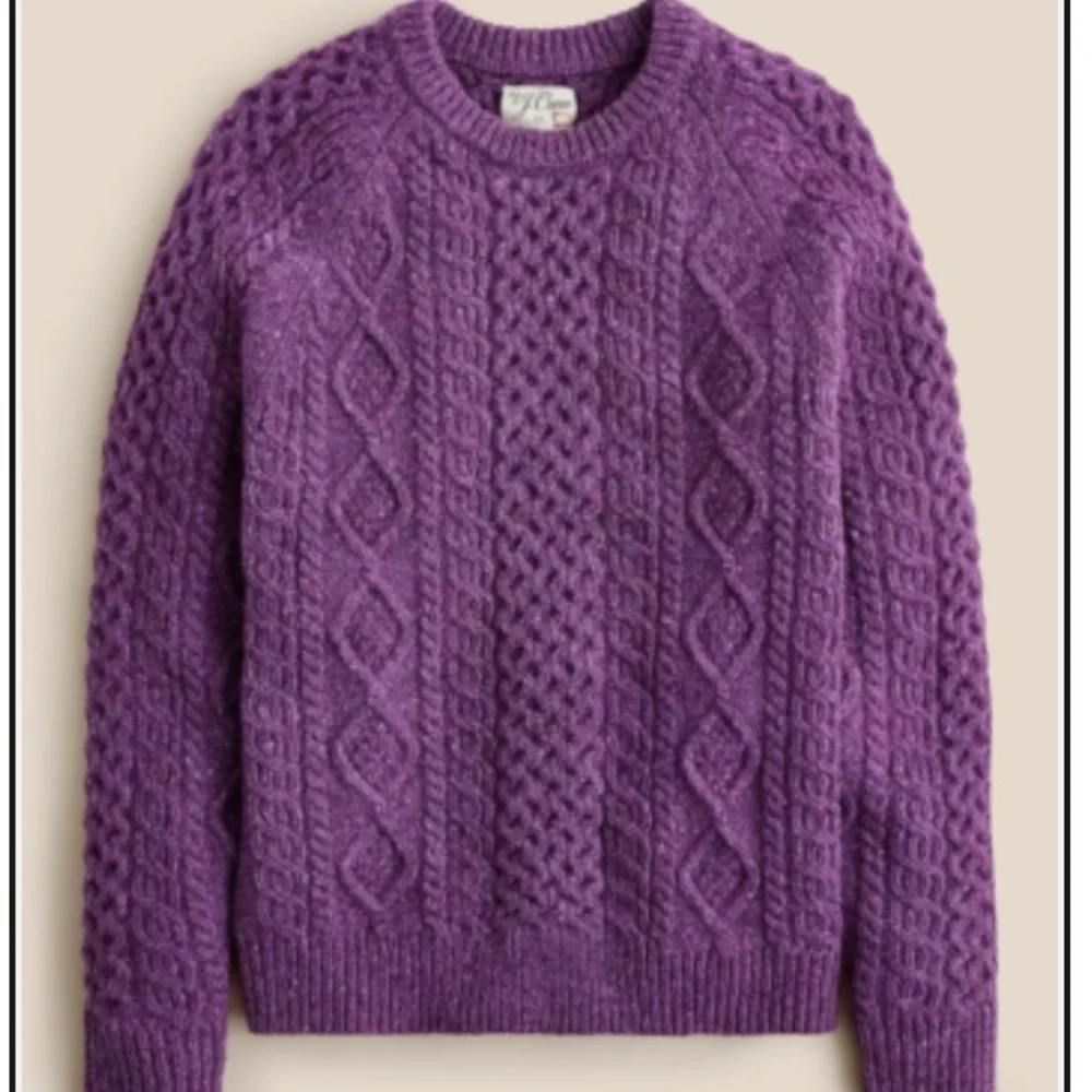 New: J Crew Wool Cable Knit Sweater. All Merino Wool. Size Medium